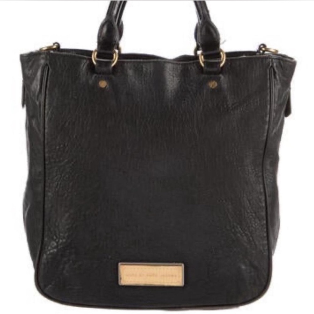 Black Leather Tote Bag - Classic Everyday Carry